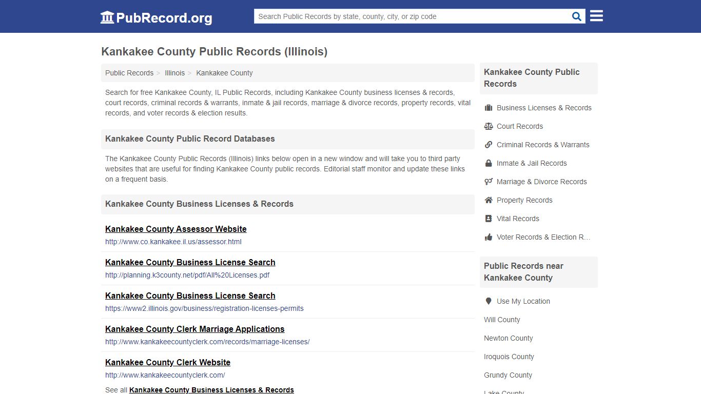 Free Kankakee County Public Records (Illinois Public Records)